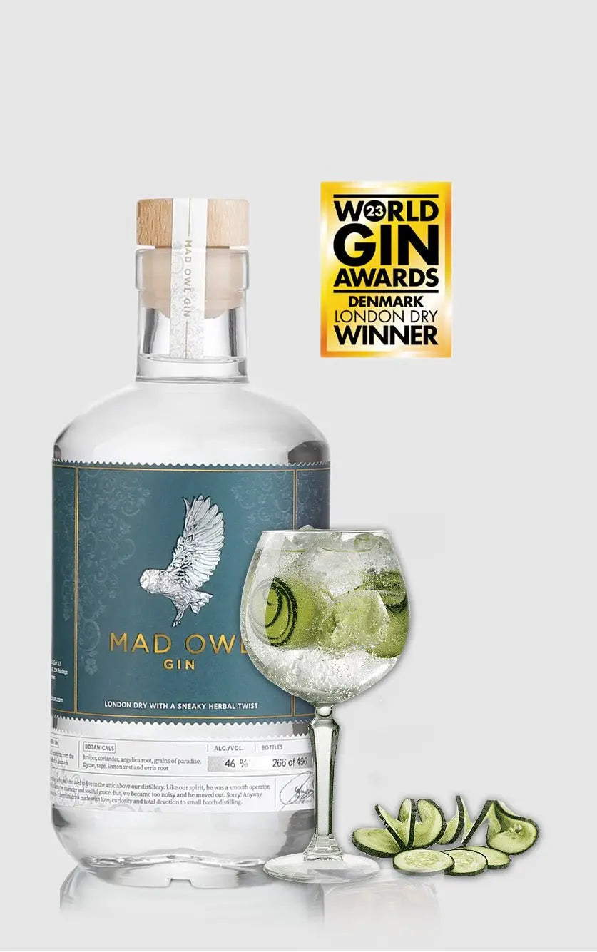 Mad Owl London Dry Gin – Eksklusiv til Cocktails 46%