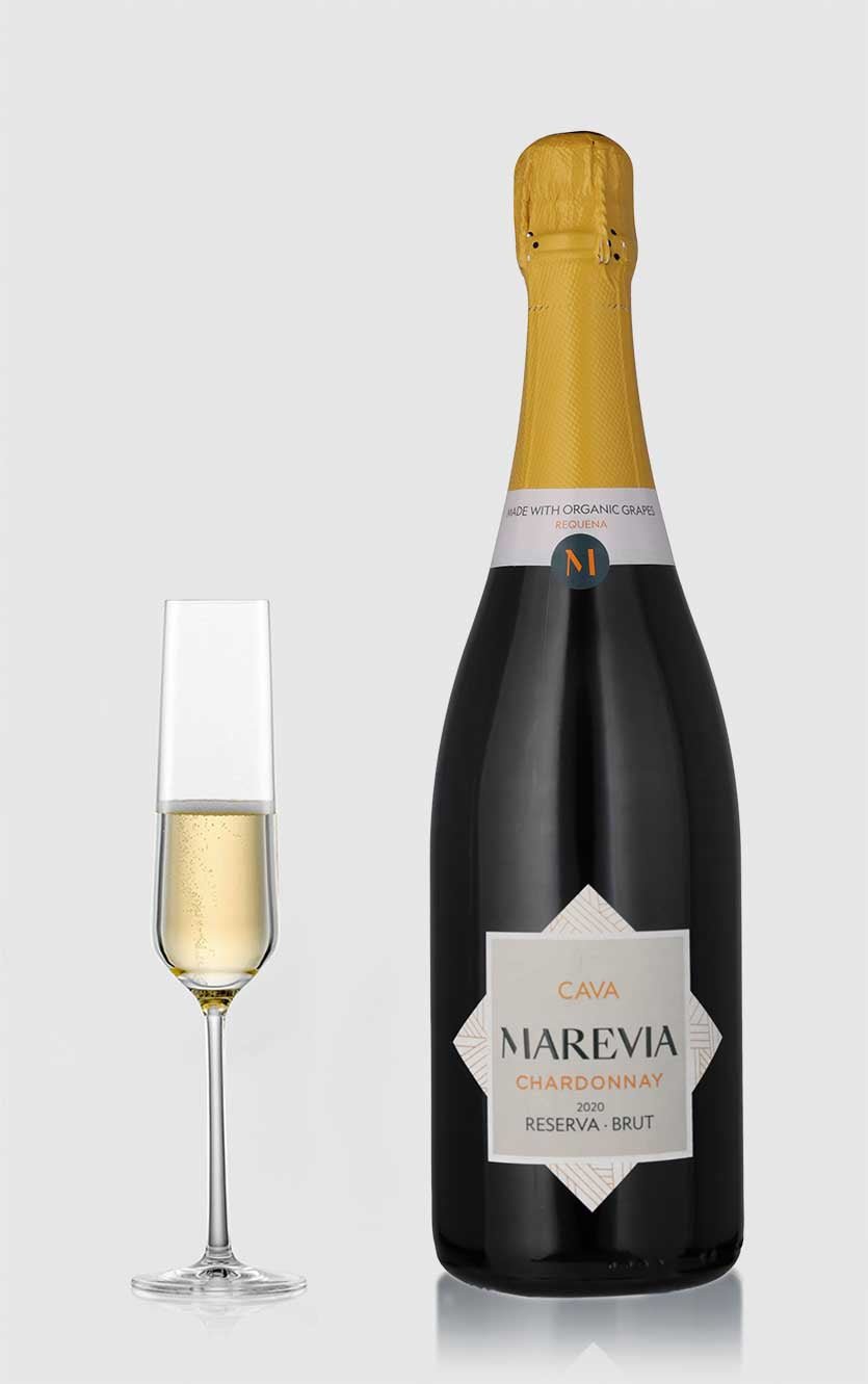Økologisk Chardonnay Brut Reserva Cava 2020 - Eksklusiv Boblevin