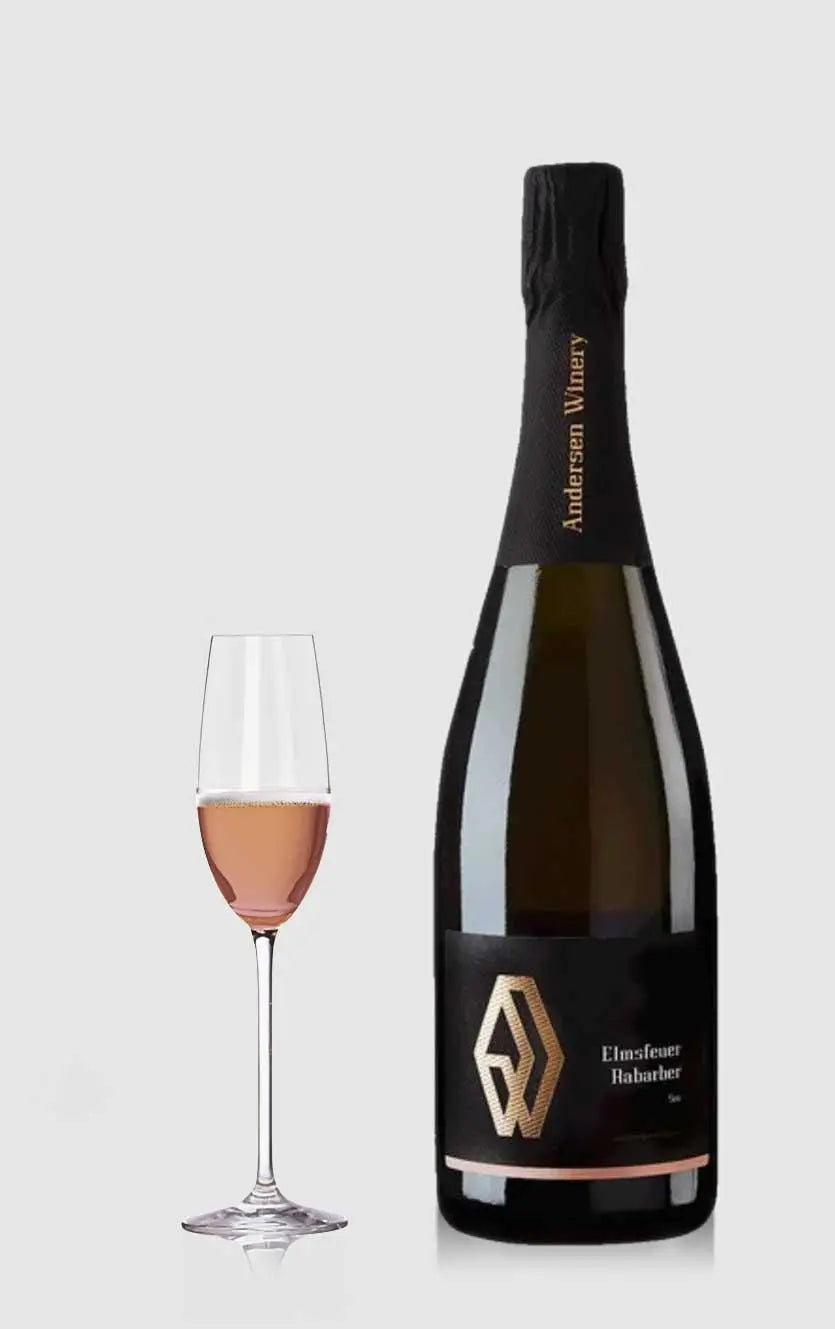 Andersen Winery Elmsfeuer Mousserende Rabarbervin