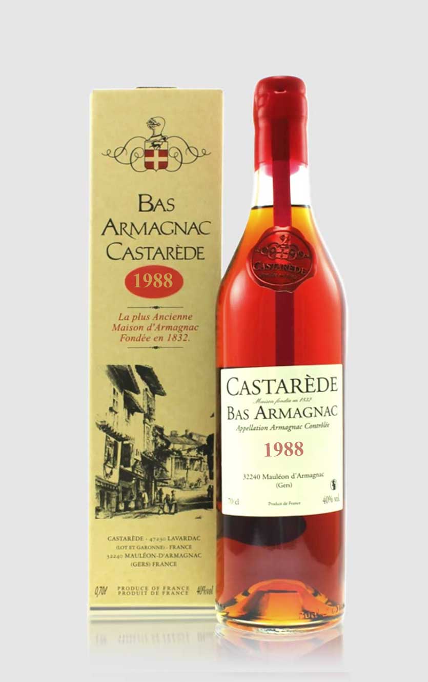 Eksklusiv Bas Armagnac Castarede 1988 – Fransk Brandy