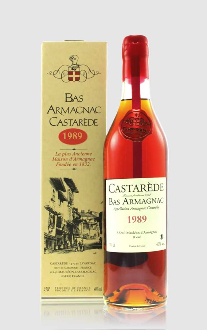 Eksklusiv Bas Armagnac Castarede 1989 – Fransk Brandy