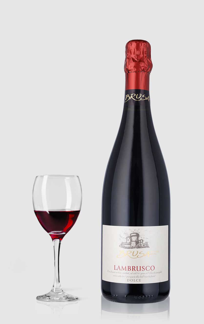 Sød Italiensk Lambrusco Rosso Dolce til Dessertfest!