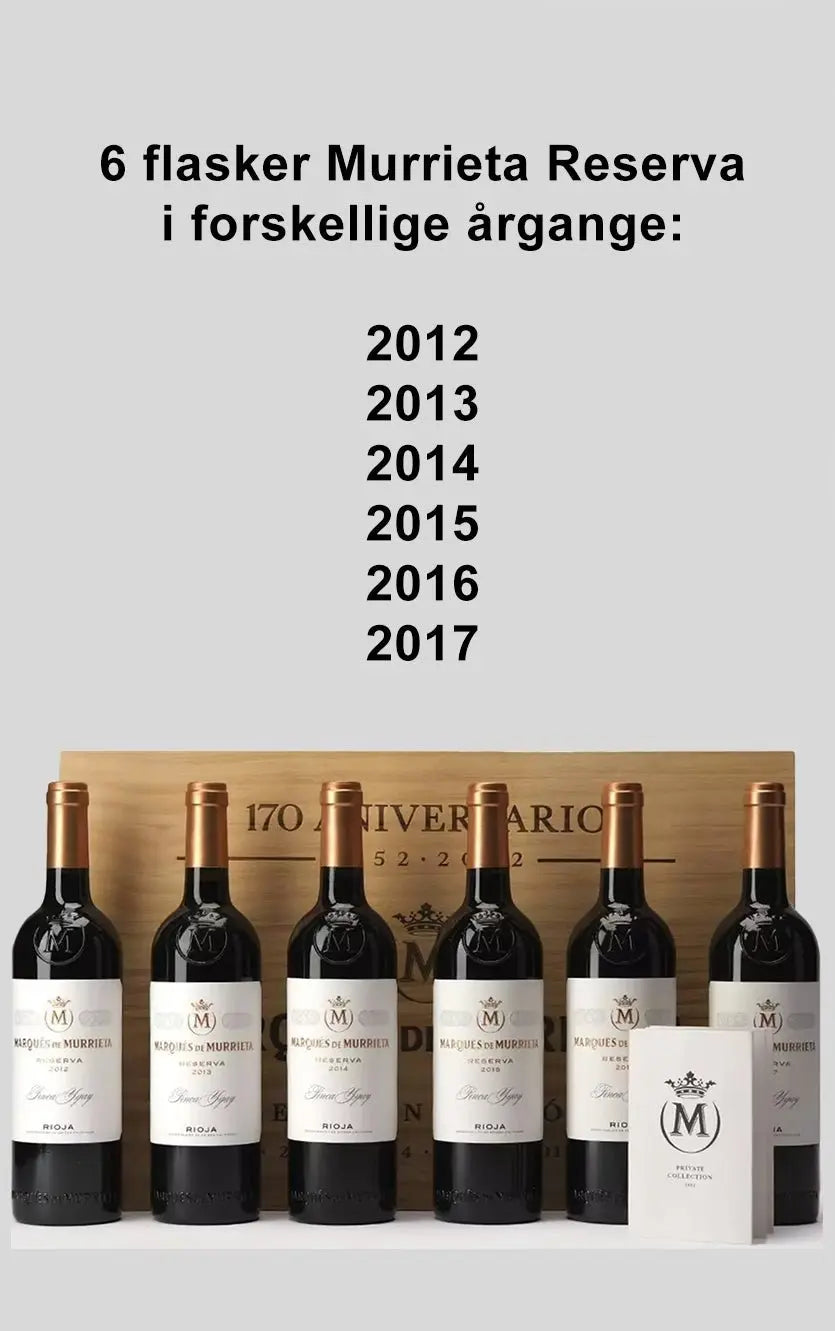 Marqués   Murrieta Reserva 2012-2017   Trækasse