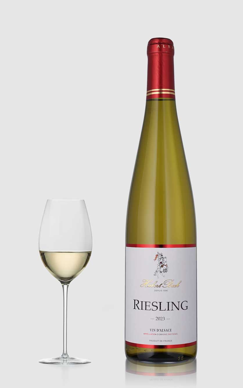 Forfriskende Riesling Alsace Hubert Beck 2023 - Hvidvin