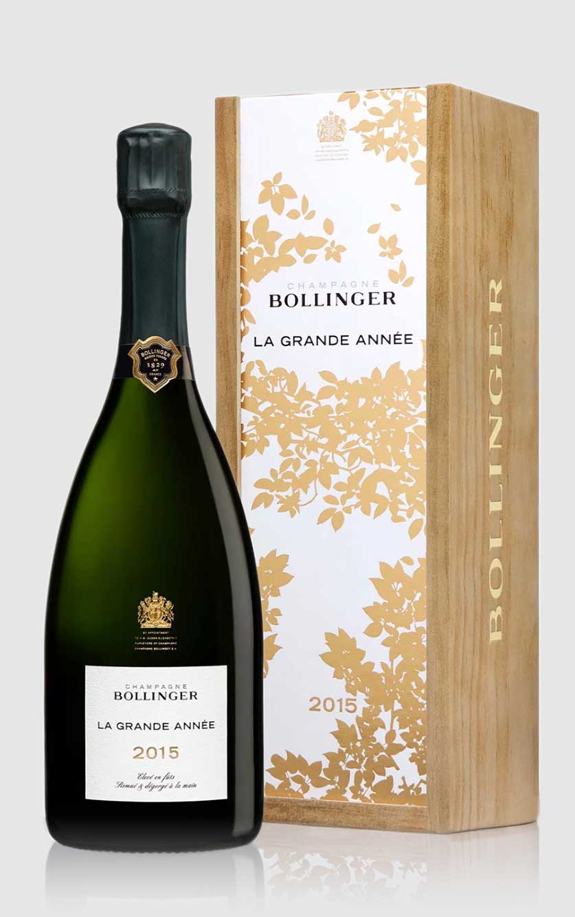 Bollinger Grande Année 2015 - Luksus Champagne i Trækasse