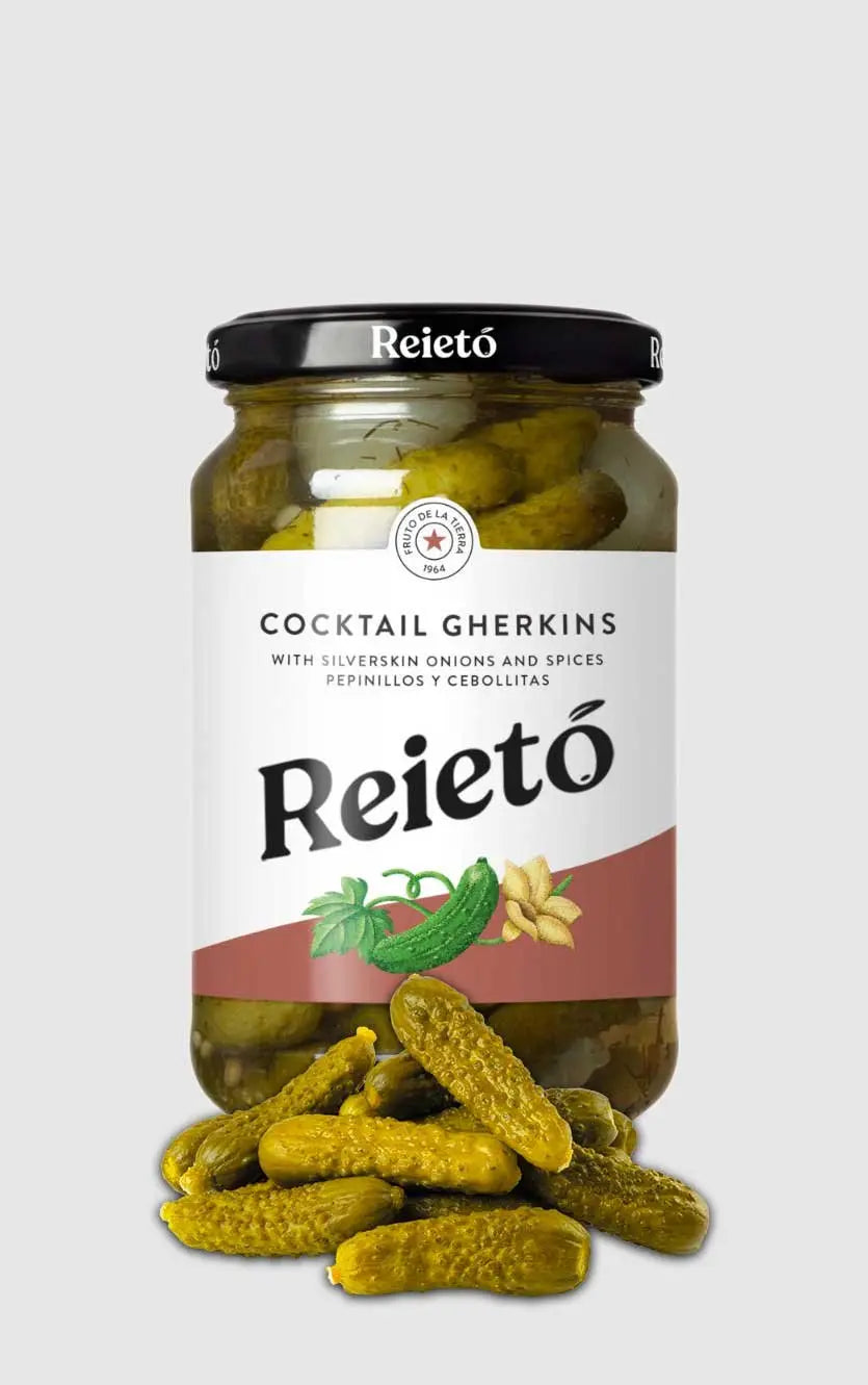 Reietó Syltede Cornichoner  345g  190g Drænet Vægt