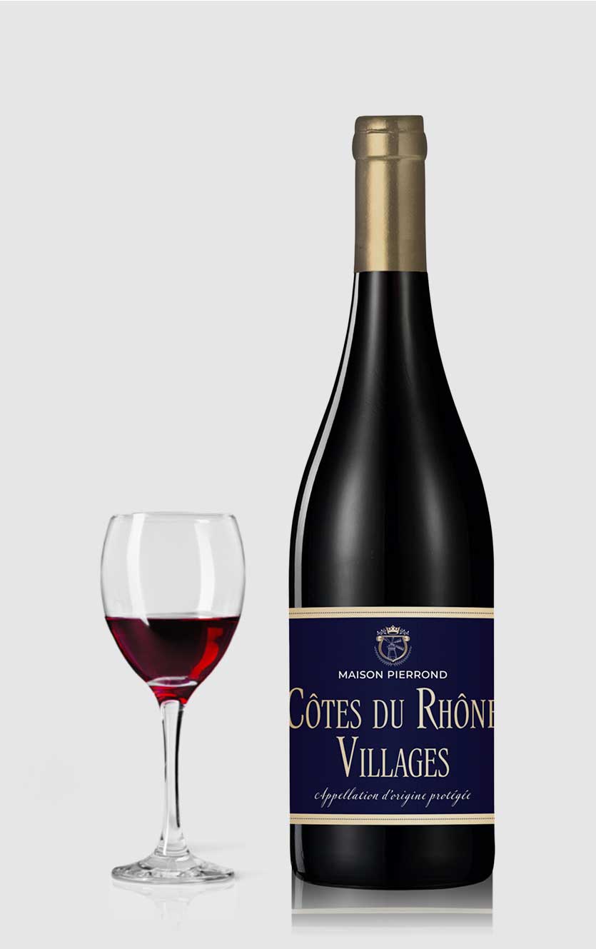 Côtes du Rhône Villages Maison Pierrond 2022 Rødvin Tilbud