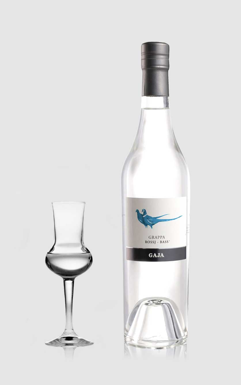 Eksklusiv Gaja Grappa Rossj-Bass 50cl – Italiensk Delikatesse