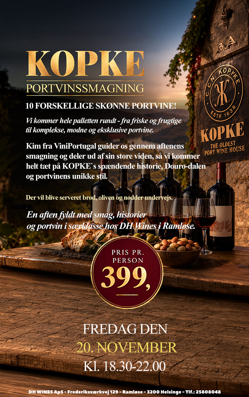 Kopke Portvinssmagning 20 November 2026   18 30-22 00