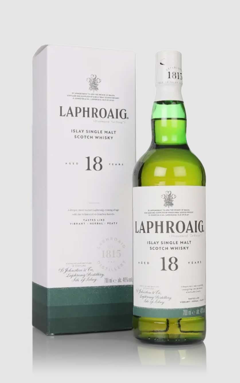 Laphroaig 18 Års Single Malt Whisky – Islay Specialitet