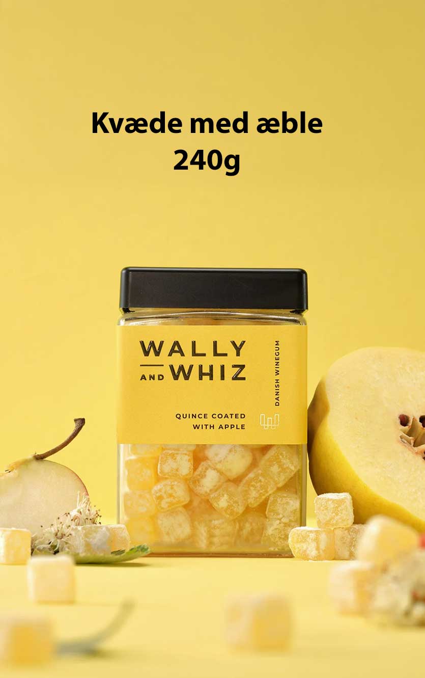 Wally And Whiz Kvæde og Æble Vingummi 240g - Lækre Snacks