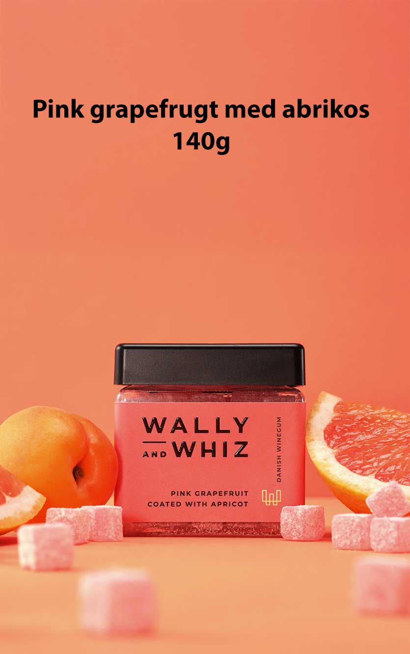 Wally And Whiz Pink Grapefrugt og Abrikos 140g - Smagsfest!